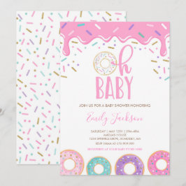 Donut Baby Dusche Einladung Oh Baby Donut Dusche