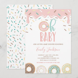 Donut Baby Dusche Einladung Oh Baby Donut Dusche
