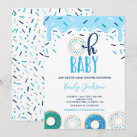 Donut Baby Dusche Einladung Oh Baby Donut Dusche