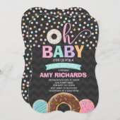 Donut Baby Dusche Einladung Sprinkle Dusche (Vorne/Hinten)