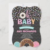 Donut Baby Dusche Einladung Sprinkle Dusche (Vorderseite)