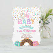 Donut Baby Dusche Einladung Sprinkle Dusche (Stehend Vorderseite)