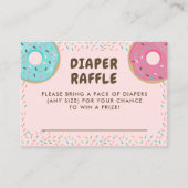 Donut Baby Duwer Diaper Umschließungskarten Begleitkarte (Vorderseite)