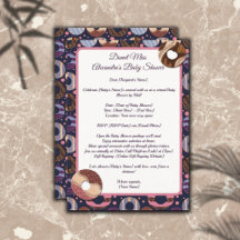 Donut Baby Girl Lila Dusche von Mail