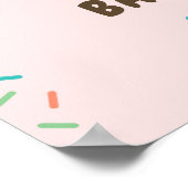 Donut Baby Shower Begrüßungsschild Plakat (Ecke)