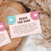 Donut Baby Shower Books für Babyverpackungskarten Begleitkarte