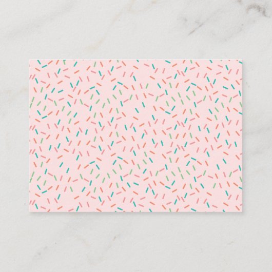 Donut Baby Shower Books für Babyverpackungskarten Begleitkarte (Rückseite)