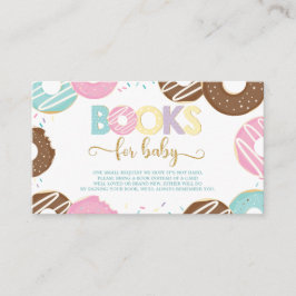 Donut Baby Shower Doughnut Girl Bringen Sie ein Bu Begleitkarte