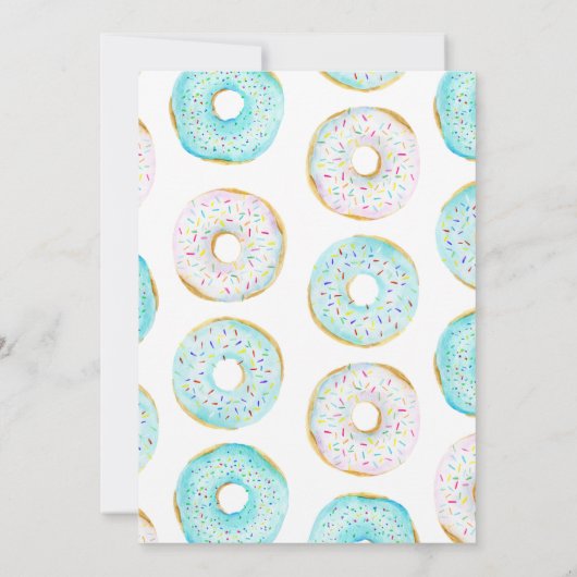 Donut Baby Shower Einladung (Rückseite)