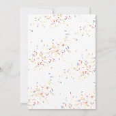 Donut Baby Shower Sprinkles Bingo Spiel Einladung (Rückseite)