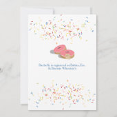 Donut Baby Shower Sprinkles Einladung (Rückseite)