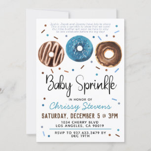 Donut Baby Sprinkle Baby Dusche Einladung