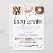 Donut Baby Sprinkle Baby Dusche Einladung (Vorderseite)