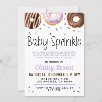 Donut Baby Sprinkle Baby Dusche Einladung