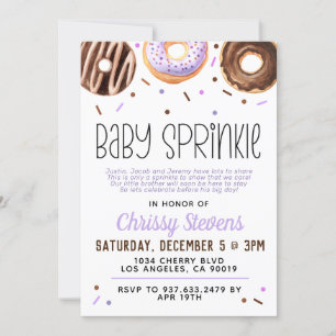Donut Baby Sprinkle Baby Dusche Einladung