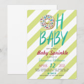 Donut Baby Sprinkle Baby Dusche Einladung (Vorne/Hinten)