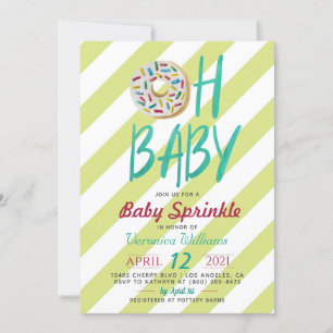Donut Baby Sprinkle Baby Dusche Einladung