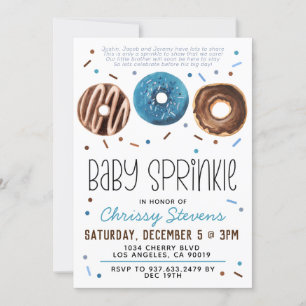 Donut Baby Sprinkle Baby Dusche Einladung