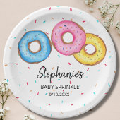 Donut Baby Sprinkle Baby Dusche Pappteller