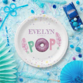 Donut Baby Sprinkle Baby Girl Pappteller (Party)