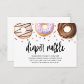 Donut Baby Sprinkle Diaper Raffekarte Dankeskarte (Vorne/Hinten)