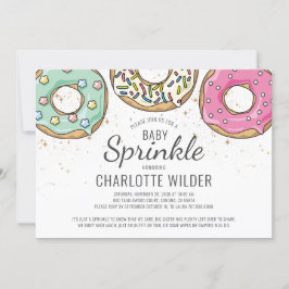 Donut Baby Sprinkle Einladung