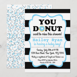 Donut Baby Sprinkle Einladung