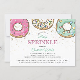 Donut Baby Sprinkle Einladung
