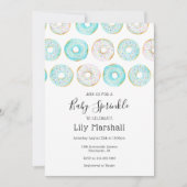 Donut Baby Sprinkle Einladung (Vorderseite)