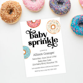 Donut Baby Sprinkle Einladung