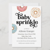 Donut Baby Sprinkle Einladung (Vorderseite)