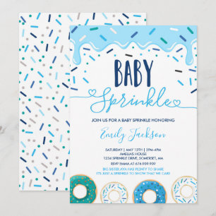 Donut Baby Sprinkle Einladung mit Liebe bestreut