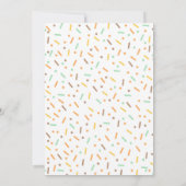 Donut Baby Sprinkle Einladung mit Liebe gesprenkel (Rückseite)