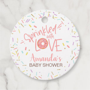 Donut Baby Sprinkle Favor Tag Geschenkanhänger