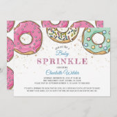 Donut Baby Sprinkle | Gender Neutral Einladung (Vorne/Hinten)