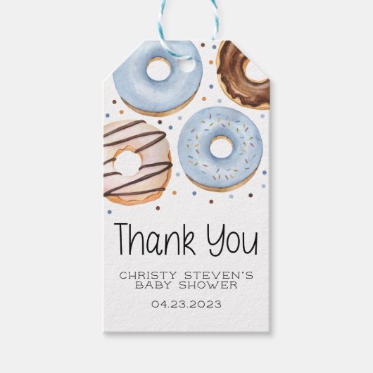 Donut Baby Sprinkle Geschenketiketten Geschenkanhänger (Vorderseite)