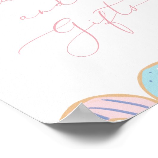 Donut Baby Sprinkle Karten und Geschenkzeichen Poster (Ecke)