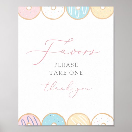 Donut Baby Sprinkle Lieblingsunterschrift Poster (Vorne)
