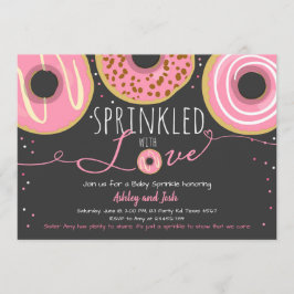 Donut Baby Sprinkle Pink Doughnut Girl Sprinkle Einladung