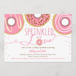 Donut Baby Sprinkle Pink Doughnut Girl Sprinkle Einladung