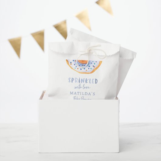 Donut Babydusche blau Girl niedliche Begrüßung Geschenktütchen (Party)