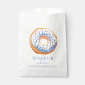 Donut Babydusche Blau niedliches elegantes Party Geschenktütchen (Vorderseite)