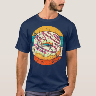 Donut Backbäckerei Kuchen Vintag Retro 1431 T-Shirt