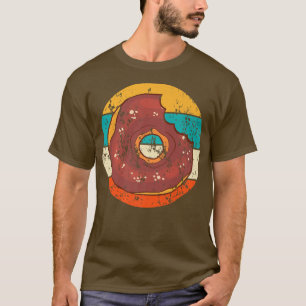 Donut-Backen Bäcker Bäckerei Kuchen Vintage Retro T-Shirt