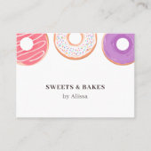 Donut Bakery Moderne Visitenkarte (Vorderseite)