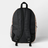 Donut Bakery Shop Muster Bedruckter Rucksack (Rückseite)