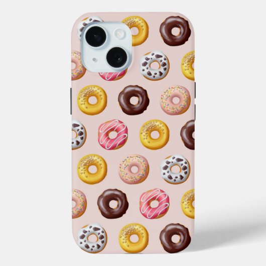 Donut Bakery Shop Muster Case-Mate iPhone Hülle (Rückseite)