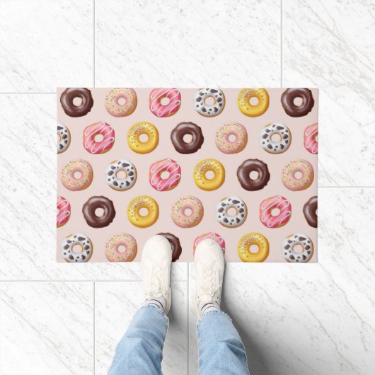Donut Bakery Shop Muster Fußmatte (Indoor)