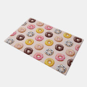 Donut Bakery Shop Muster Fußmatte (Schrägansicht)