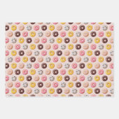 Donut Bakery Shop Muster Geschenkpapier Set (Vorderseite)